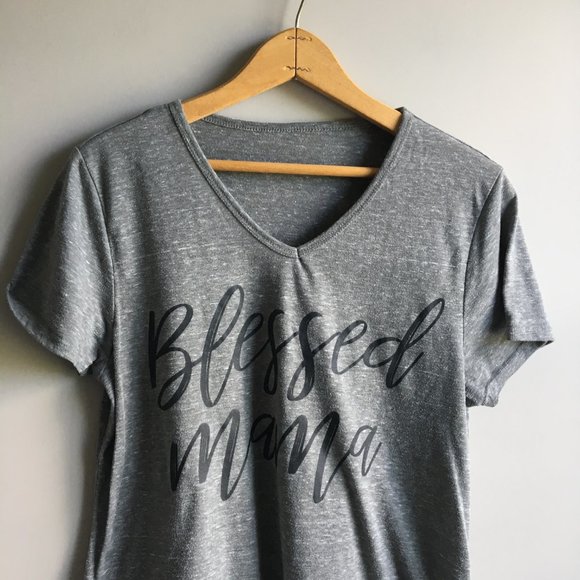 ⚪ 3/$15  Blessed Mama super soft tee - Picture 6 of 9